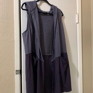 Logo lounge 1x grey cardigan vest super soft